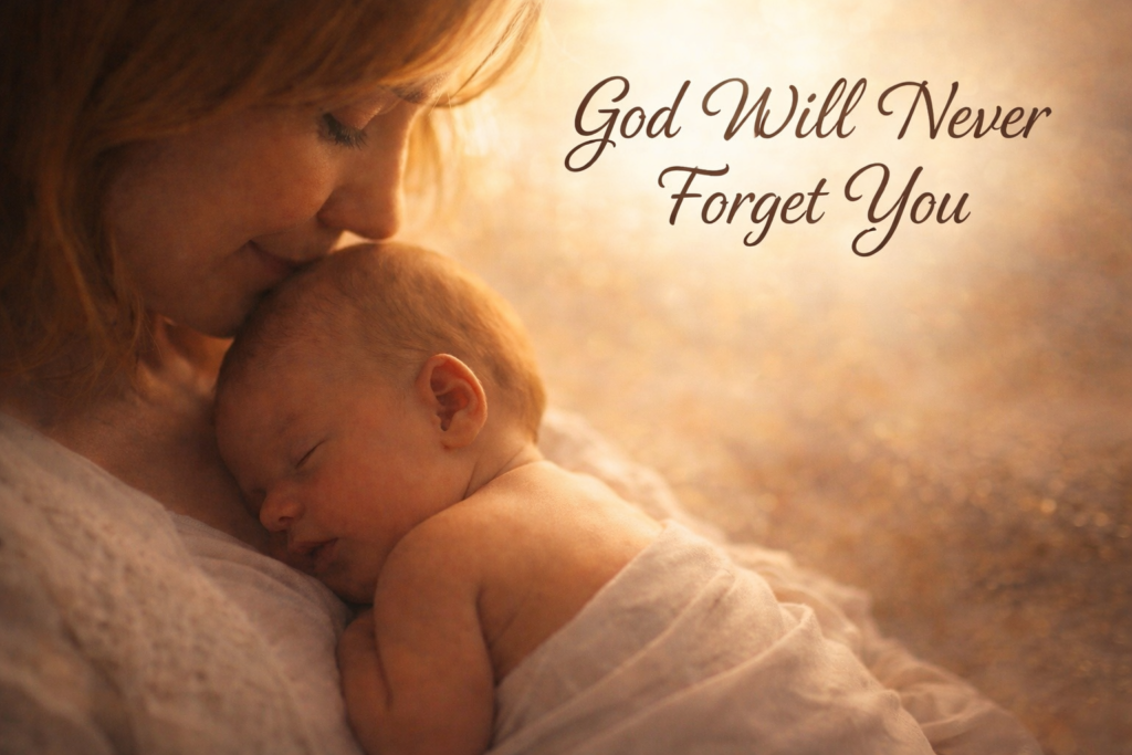 Isaiah 49:15 God will never forget you Bible Verse