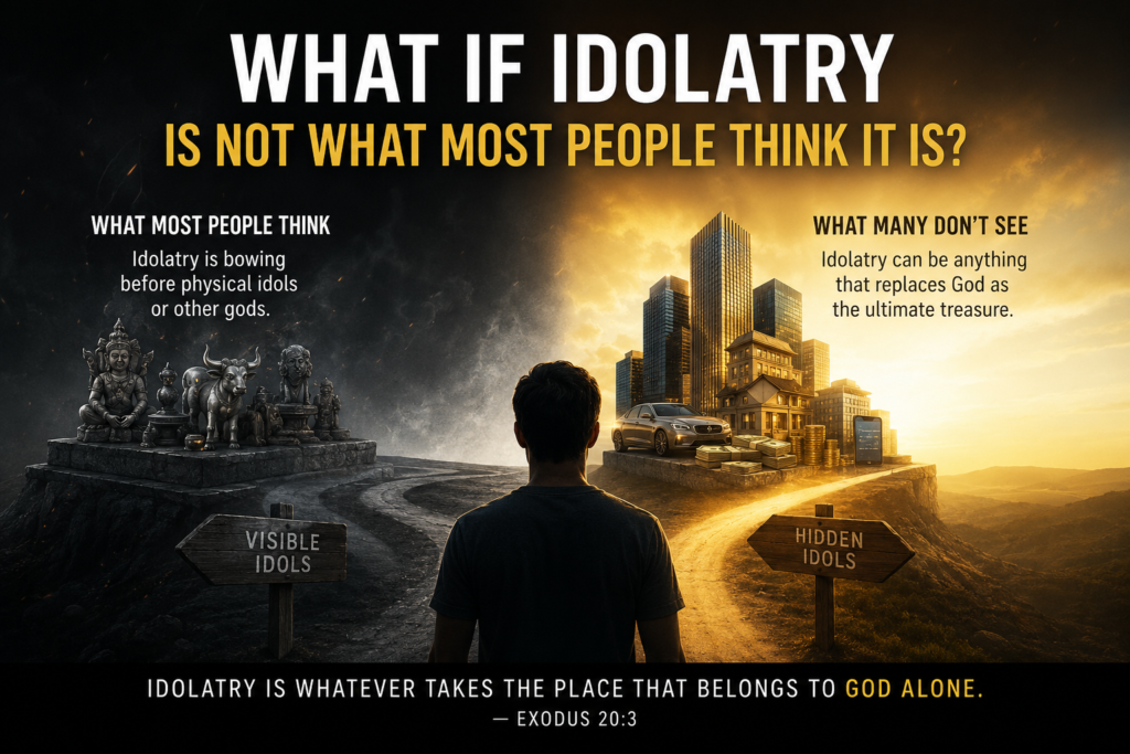Christian blog about hidden idolatry and worshipping the works of human hands based on Jeremiah 1:16